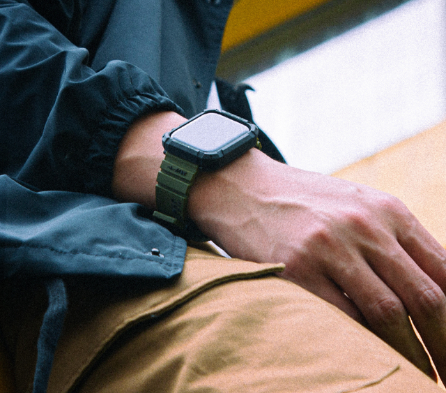 Man close up picture of his watch